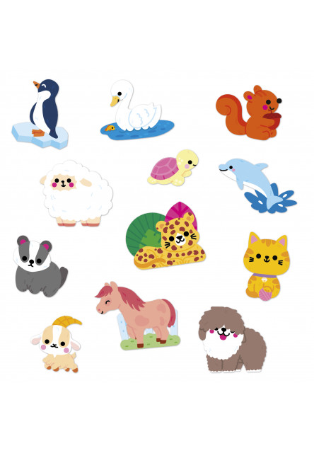 Stickers Veľké samolepky Zvieratká 50 ks