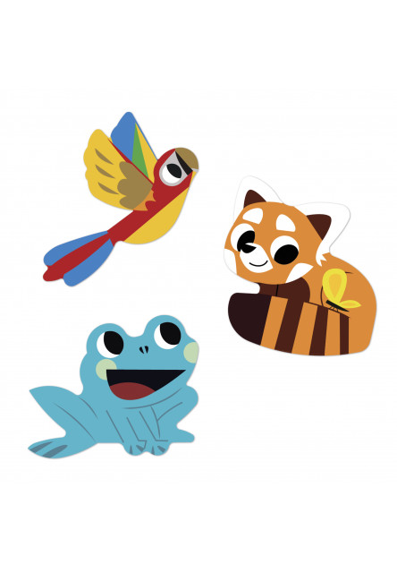 Stickers Samolepky Exotické zvieratá 100 ks