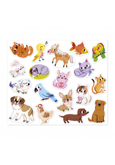 Stickers Samolepky Domáce zvieratá 100 ks