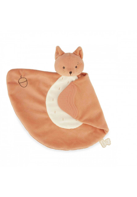 Grignoti Mojkáčik so silikónovým hryzátkom Veverička v darčekovej krabičke