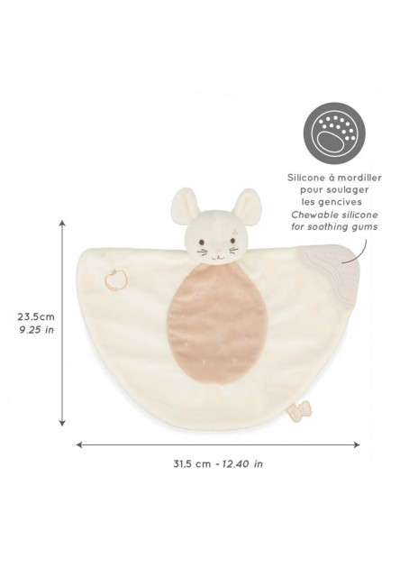 Grignoti Mojkáčik so silikónovým hryzátkom Myška v darčekovej krabičke