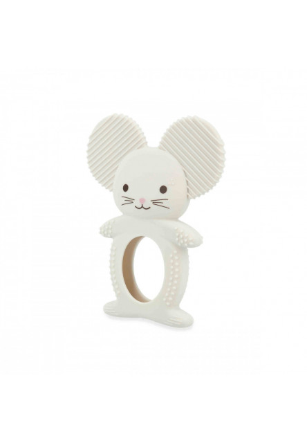Grignoti Silikónové hryzátko s chaldiacim efektom Myška