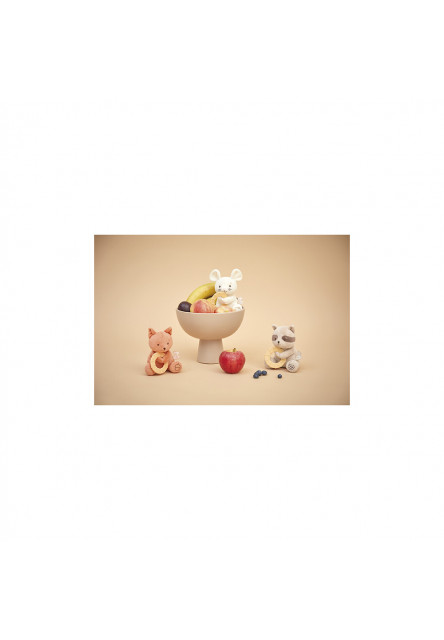 Grignoti Plyšová hračka pre bábätká s hryzátkom Veverička