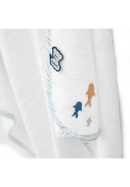 Petit Calme Kúpacia sada pre bábätká s osuškou a jemnou kefkou na česanie