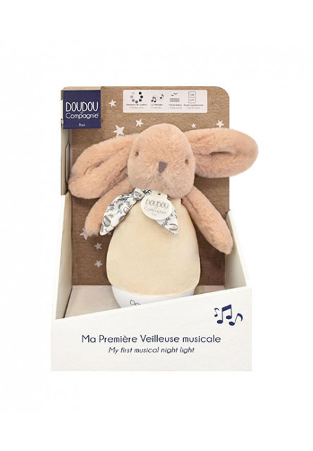 Hudobné nočné svetlo Zajačik hnedý