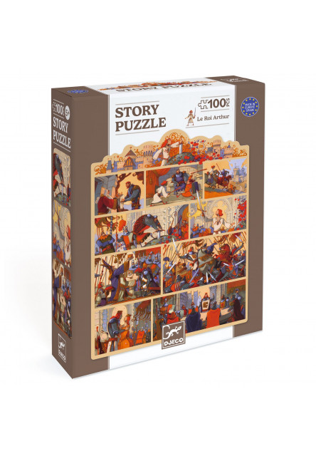 Rozprávkové puzzle Kráľ Artuš 100 ks