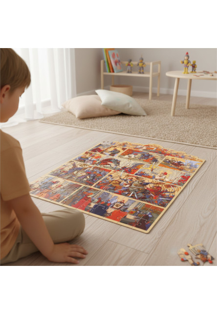 Rozprávkové puzzle Kráľ Artuš 100 ks
