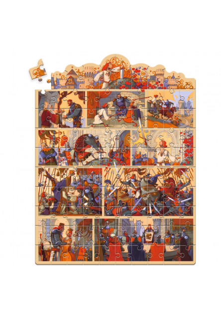 Rozprávkové puzzle Kráľ Artuš 100 ks