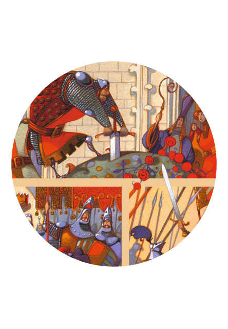 Rozprávkové puzzle Kráľ Artuš 100 ks