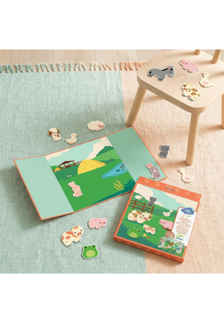 Hrubé odnimateľné nálepky Zvieratá z farmy