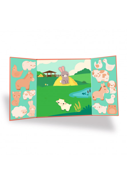 Hrubé odnimateľné nálepky Zvieratá z farmy