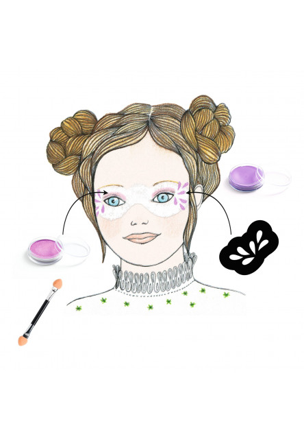 Farby na tvár Perleťové