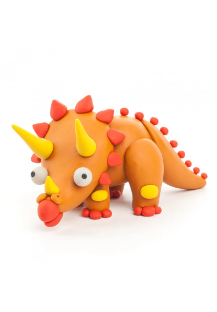 Hey Clay Dinosaury Triceratops