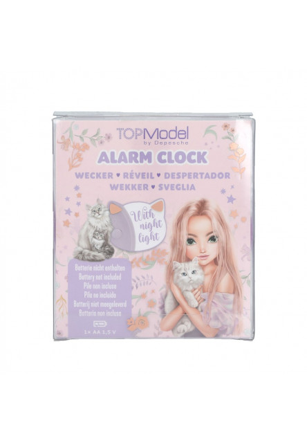 Budík BLOOMING KITTY