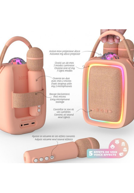 Súprava na karaoke MOB Singy Party - ružová