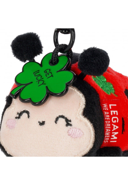 Plyšová kľúčenka Legami plush key ring - super soft! ladybug - Lienka