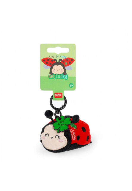 Plyšová kľúčenka Legami plush key ring - super soft! ladybug - Lienka