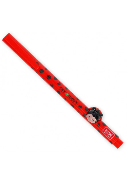 Gélové pero Legami gel pen with animal decoration - lovely friends ladybug - Lienka