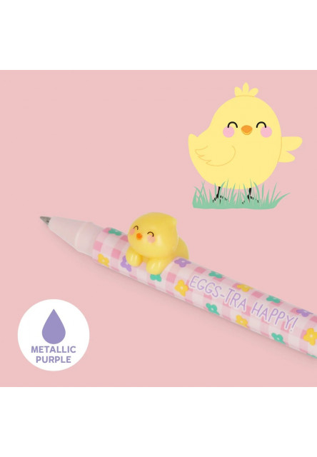 Set gélových pier Legami 2 gel pens animal decoration - hoppy easter - secret easter 0,5 mm