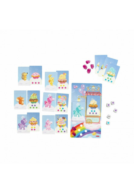 Spoločenská hra pre deti Jednorožec zábava s kockami