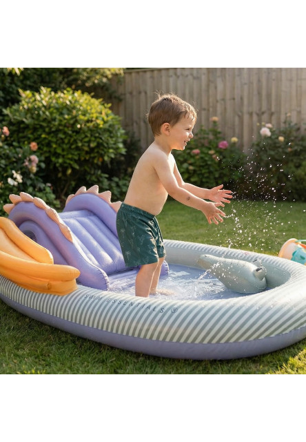 Nafukovací bazén so šmykľavkou Dino 210 cm