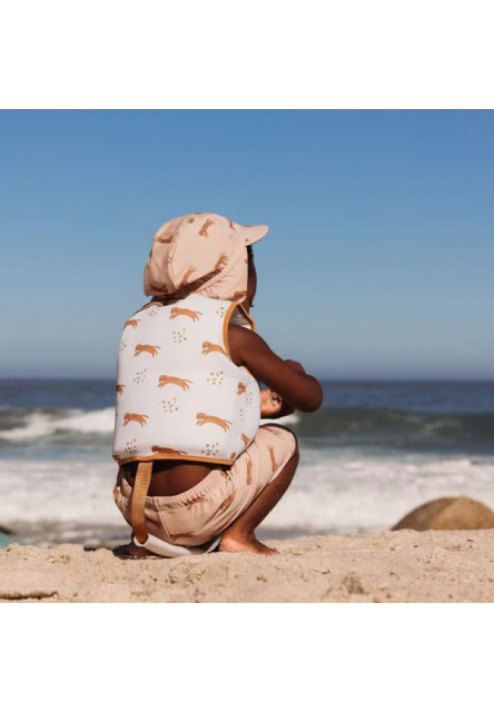 Plávacia vesta pre deti Brown Leopard 2-3 roky