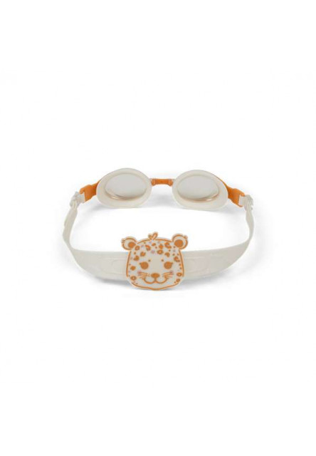 Plavecké okuliare pre deti Beige Leopard