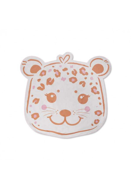 Tvarovaný plážový uterák Beige Leopard 140 cm