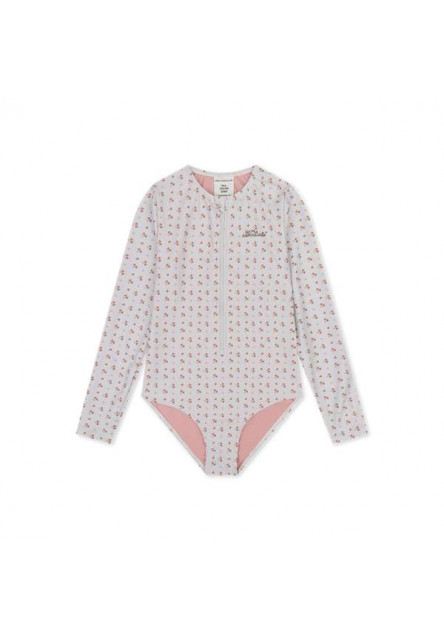 Plavky s dlhým rukávom s UPF 50+ Cozy Hearts