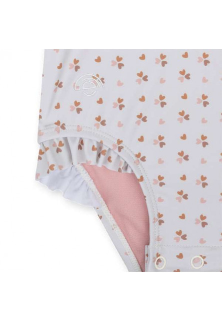 Plavky s dlhým rukávom s UPF 50+ Cozy Hearts