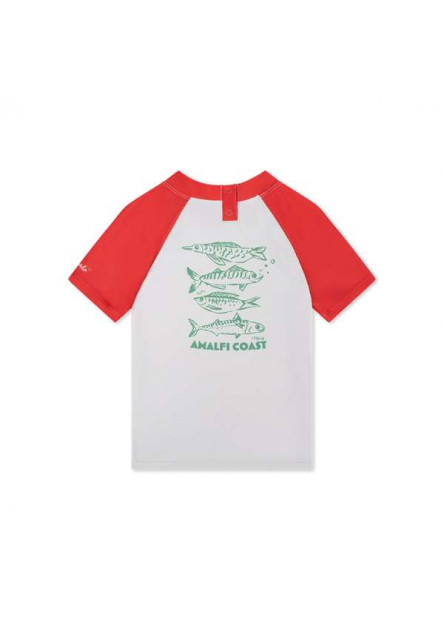 Kúpacie tričko s UPF 50+ Catch of the Day Červaná