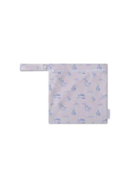 Plavky pre bábätká s UPF 50+ Little Seagull Biele