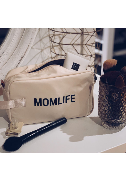 Toaletná taška Momlife Off White Black