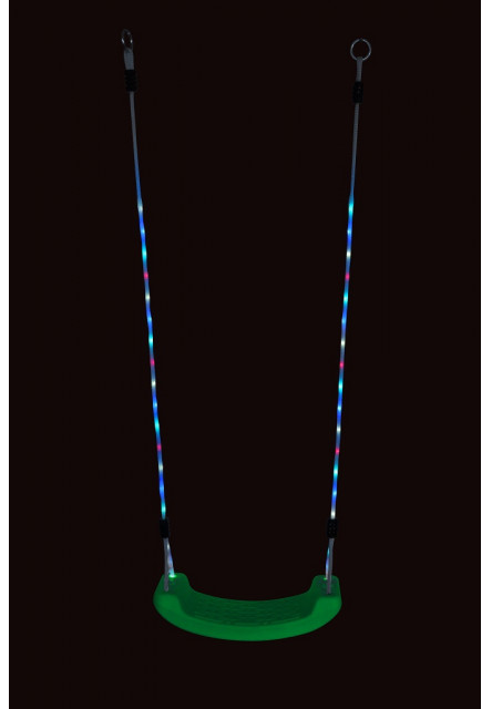 Plastová svietiaca hojdačka zelená