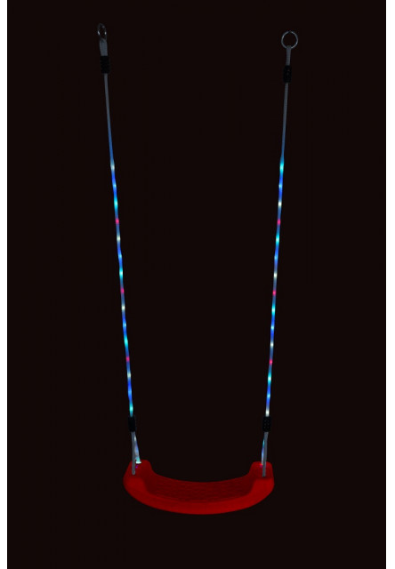 Plastová svietiaca hojdačka červená