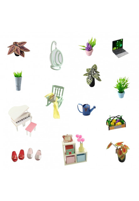 miniatúra domčeka Dom Anniny ružové melódie