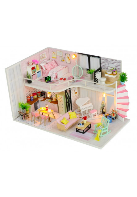 miniatúra domčeka Dom Anniny ružové melódie