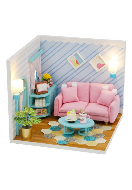 miniatúra domčeka Slnečná obývacia izba