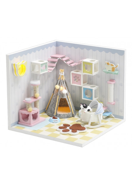 miniatúra domčeka Domov mačičky Mňau