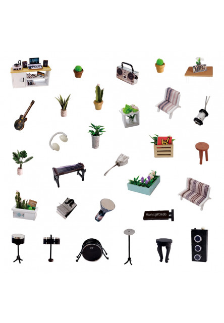 miniatúra domčeka Hudobné štúdio