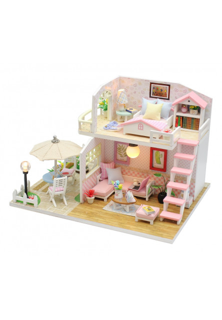 miniatúra domčeka Ružový dom