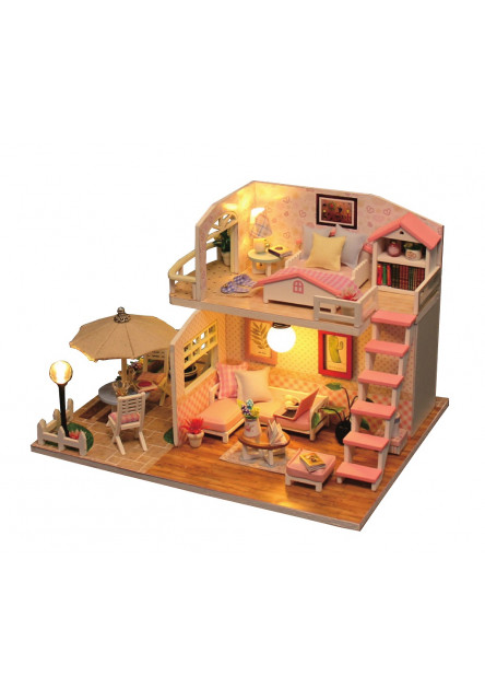 miniatúra domčeka Ružový dom