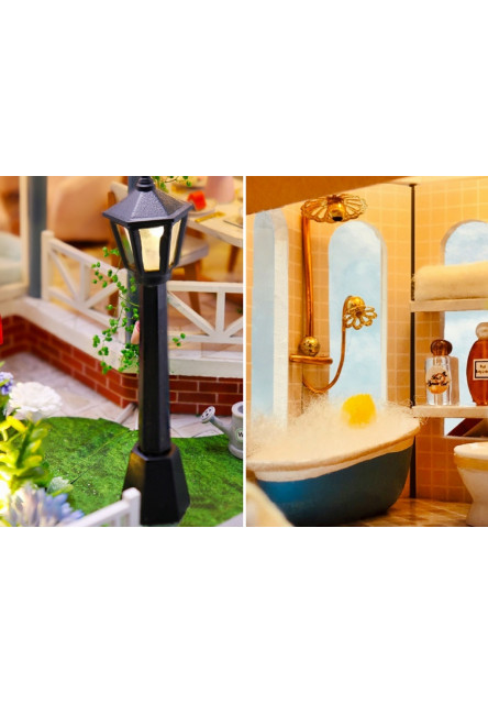 miniatúra domčeka Dom farebné glazúry