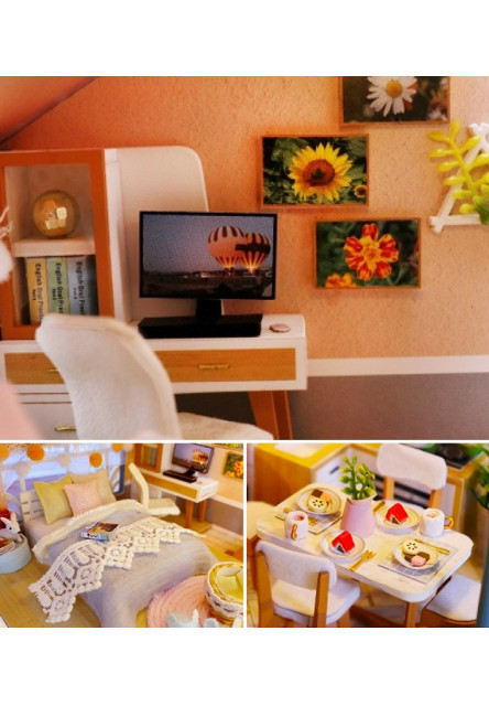 miniatúra domčeka Dom farebné glazúry