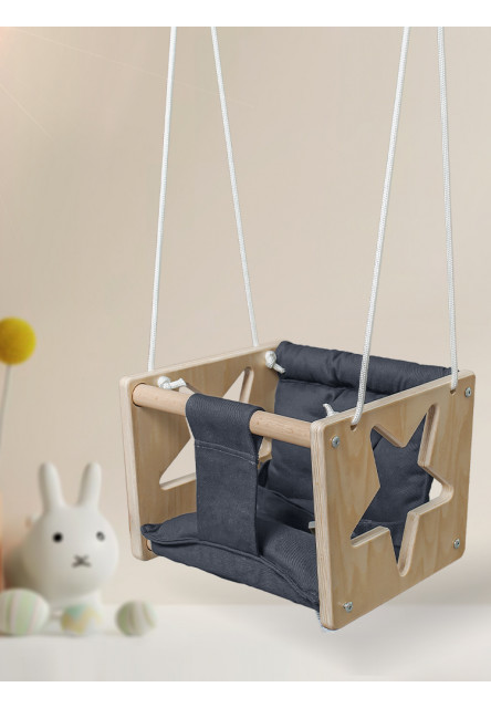 Drevená hojdačka Hviezda