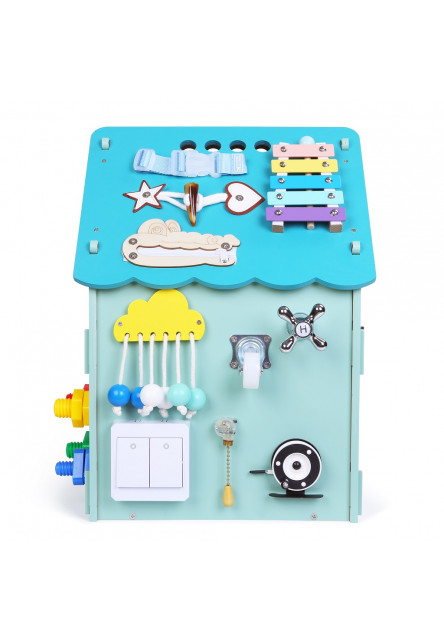 Activity board Domček modrý