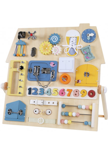 Activity board Senzorická doska Domček