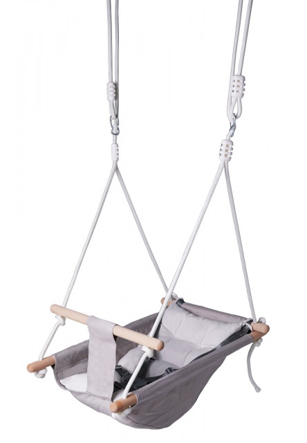 Hojdačka pre najmenších šedá