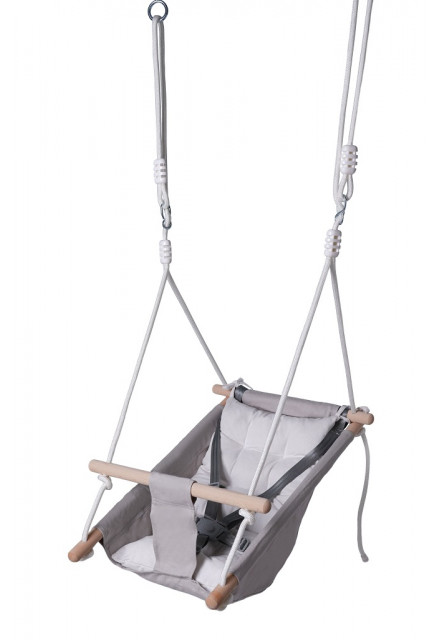 Hojdačka pre najmenších šedá