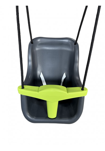 Plastová baby hojdačka antracit